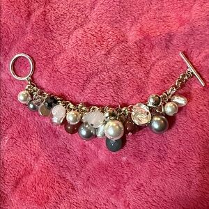 Elegant Beaded Charm Bracelet